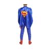 Kids Superman Costume with Cape 3D Lycra Premium Red Blue 140cm 6-7 Years