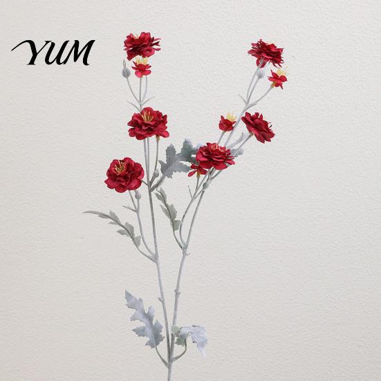 Lifelike Faux Botanicals Artificial Camellia Flowers, Realistic Fake Silk Bendable Stem Blooms Flower Stems for Home Vase Floral Arrangement