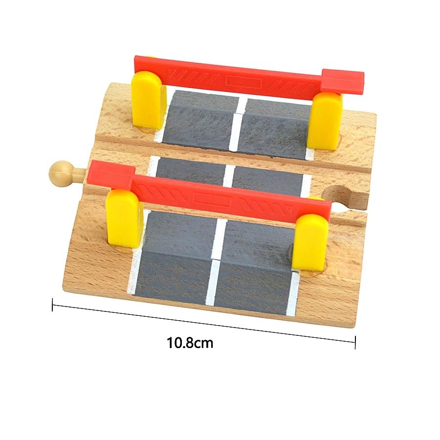 Wooden Railway connect Fixer Train Track Accessories Connector Tracffic Light Toys Holder Fit Brio Wooden Track Toys Educational