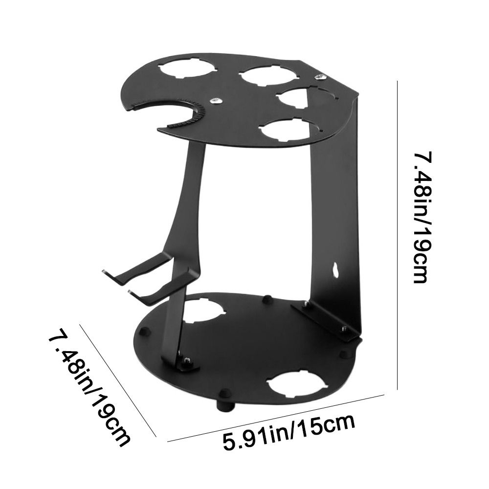 No Drill Curling Iron Storage Holder Non-slip Space Saving Hair Dryer Stand Wall Mounted/Desktop Hair Tool Organizer Bathroom