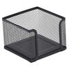 Note Pad Storage Box Fine Mesh Large Capacity Easy Access Black Heavy Duty Metal Desktop Memo Pad Sticky Note Organizer Home Supplies