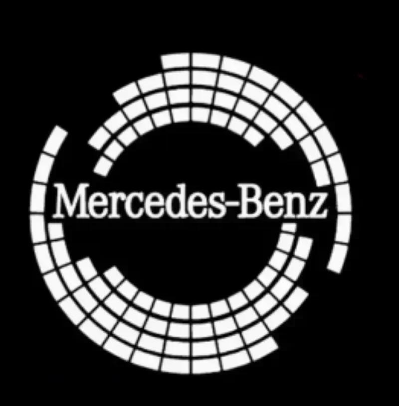 Для Mercedes Benz Светодиодные Огни Двери Автомобиля Логотип HD Лазерный Декор Проектор Призрачная Лампа Для Mercedes Benz W176 W205 W166 W246 W212 A B C M