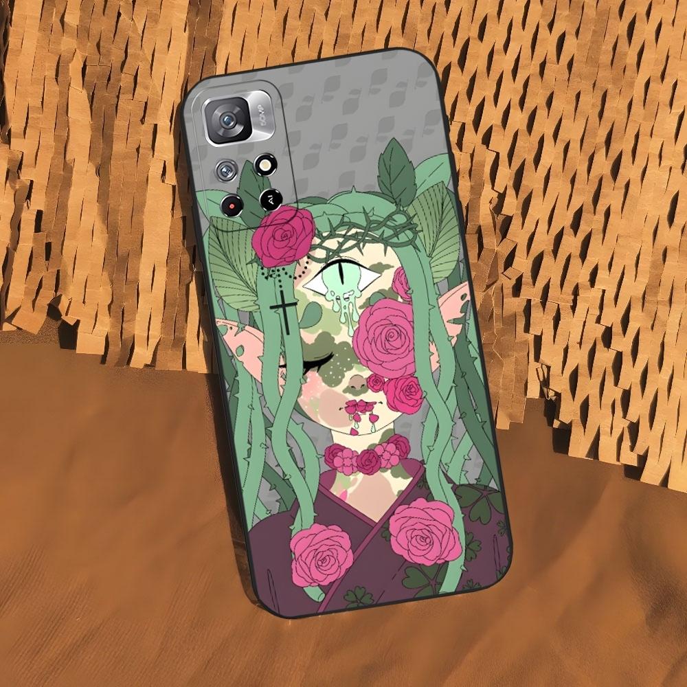 Чехол для телефона Monster Girl Maker для Xiaomi 15 14 13 12 Mi 11 ultra Pro Lite Черный Мягкий Силиконовый Чехол
