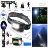 COB Налобные фонари USB Зарядка Налобные фонари Наружное освещение Рабочие фонари Пластиковые налобные фонари Фонари для ночной рыбалки