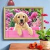 5D Diamond Painting Arrivals Animal Full Drill Round Diamond Embroidery Dog Home Decoration