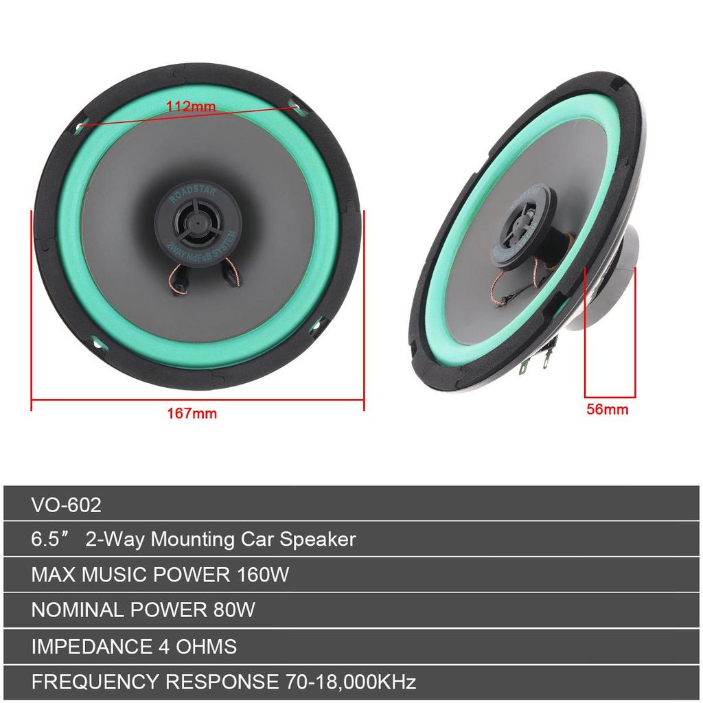 1pcs 5 Inch 100W Car HiFi Coaxial Speaker Vehicle Door Auto Audio Music Stereo Full Range Frequency