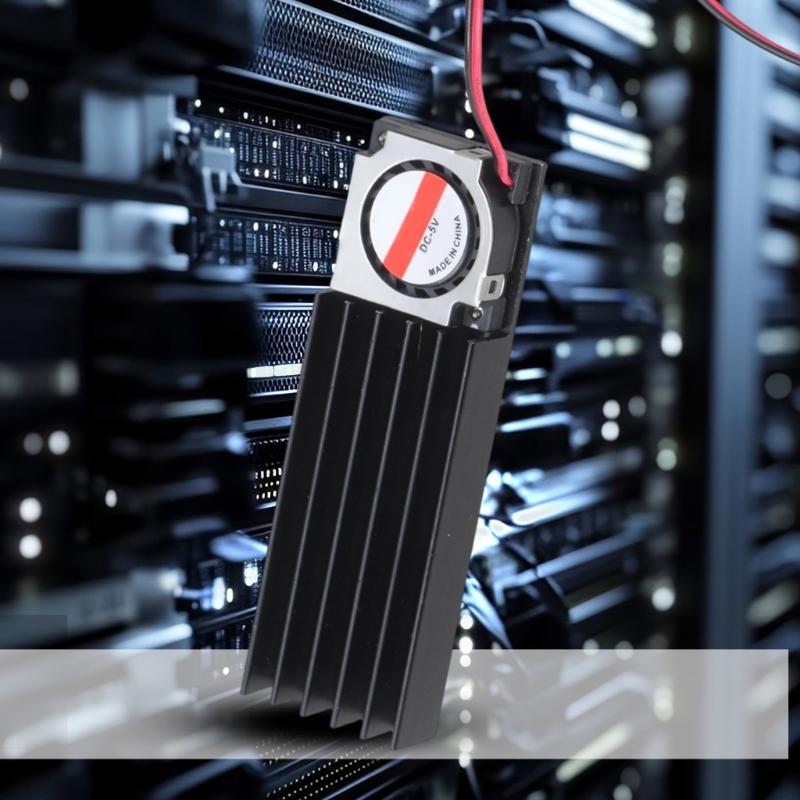 Высокопроизводительные кулеры для SSD из алюминиевого сплава с радиатором для M.2 NVMe 2280 SSD 5В терморегулирование