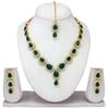 Atasi International Crystals Silver Plated Kundan Necklace