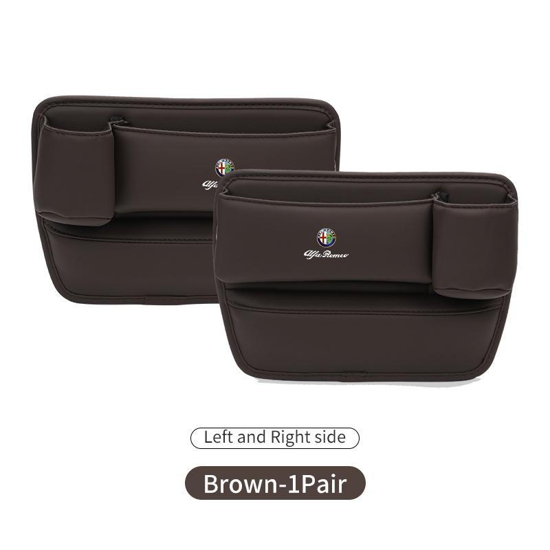 Car Seat Gap Storage Box Car Central Console Side Organizer Boxs For Alfa Romeo 159 Giulietta 156 147 Giulia Mito GT Stelvio