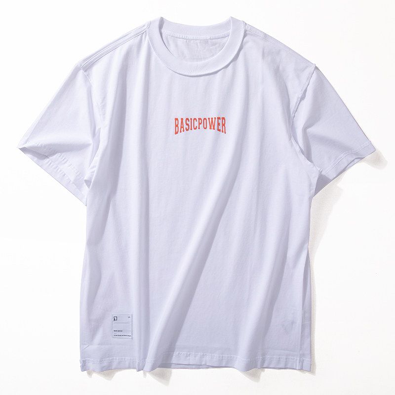 Short sleeve T-shirt Men's Summer Washed Cotton Moisture Absorption Breathable T-shirt inside-out Wear Design American vintage Loose Half Sleeve