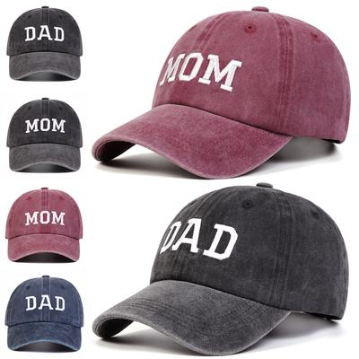 Кепка с вышивкой MOM для папы, унисекс, солнцезащитная бейсболка, модные кепки в стиле хип-хоп, стираные шляпы, кепка для гольфа
