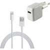 USB Cable + Mains Charger - Phonillico® - Compatible iPad 2017/2018/AIR/MINI/PRO - 1M - 12W - White