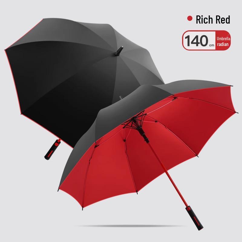 Премиальный очень большой зонт для гольфа с длинной ручкой и водонепроницаемой двухслойной конструкцией