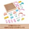 [Эксклюзивно для Amazon.co.jp] Деревянный игрушечный замок Fisher-Price, коробка с строительными блоками - Игрушка для младенцев и малышей, развивающая игрушка, в стиле Монтессори, от 2 лет, Пастельный C