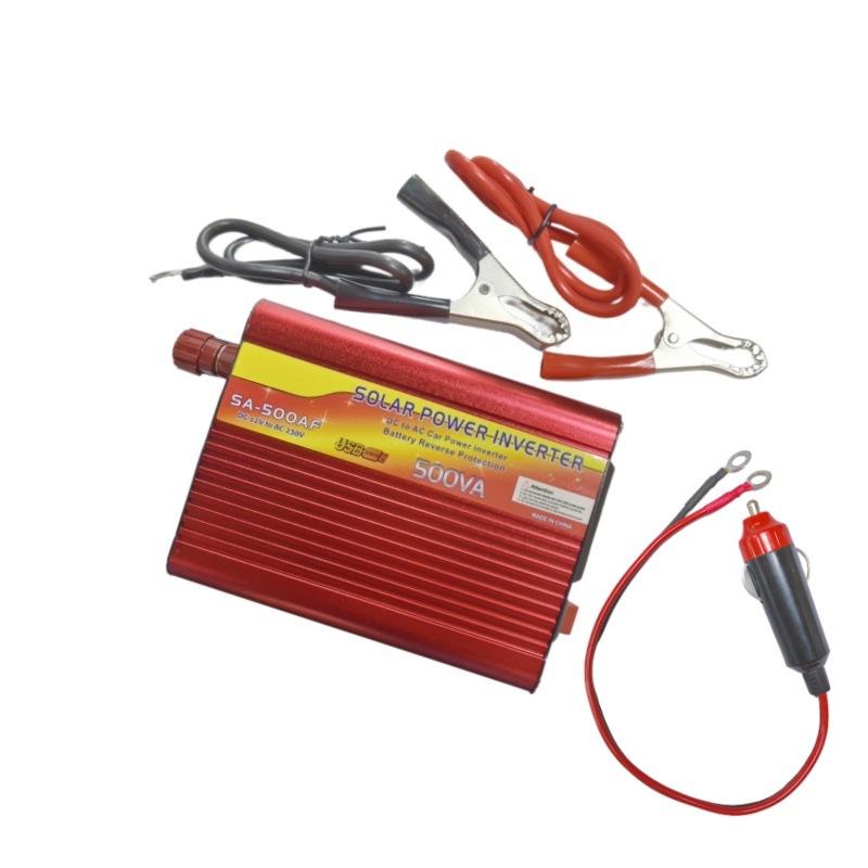 Euro 500W Car Inverter 12V to 220V Car Socket, Laptop Shaver Charging Inverter