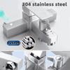 Bathroom Hot And Cold Water Mixing Valve Faucet Stainless Steel Bathtub Water Tap Household Shower Set