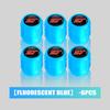4/6/10pcs Car Tire Fluorescent Dustproof Wheel Valve Stem Caps For Ford Falcon Fusion Escape Ecosport Fusion Explorer Expedition