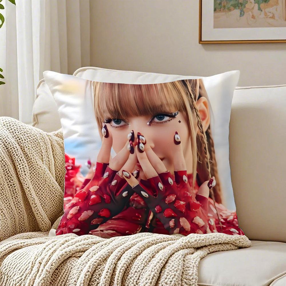 singer powerful LLLisa Cushion Cover Pillowcase Antidustmite living Room Sofa Decor Cushion Room