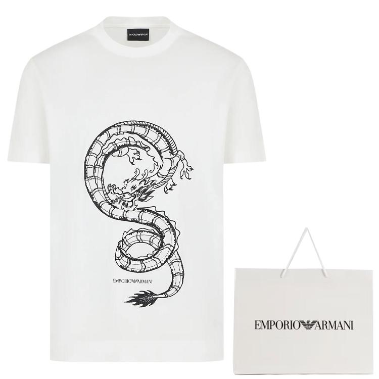 EMPORIO ARMANI Graphic-print Crew-neck T-shirt EM000009-AF10017M-C014