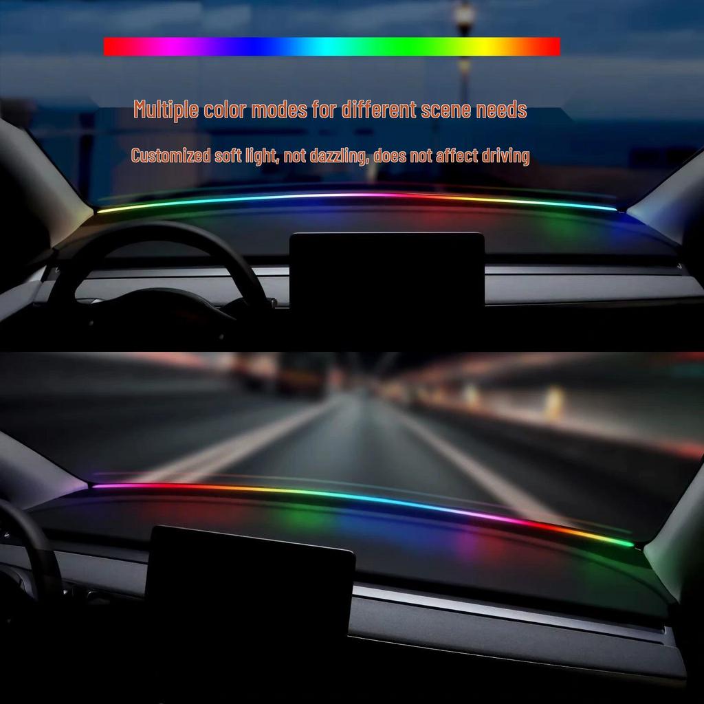 Tesla Model 3/Y LED Ambient Ring USB Dashboard Windshield.