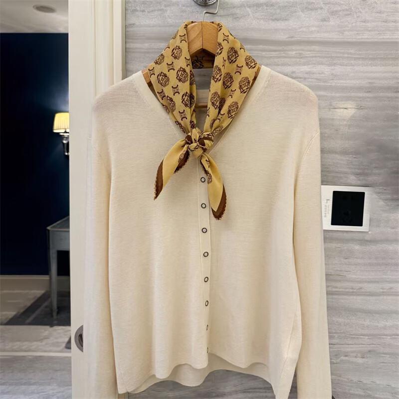 NINA SOLOR Triumphal Arch Crepe De Chine Silk Scarf