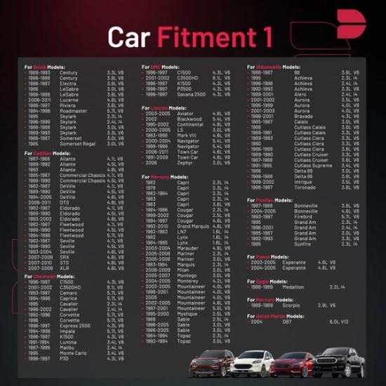 97287 Комплект из 4 свечей зажигания для Pontiac Sunfire 1995-2002
