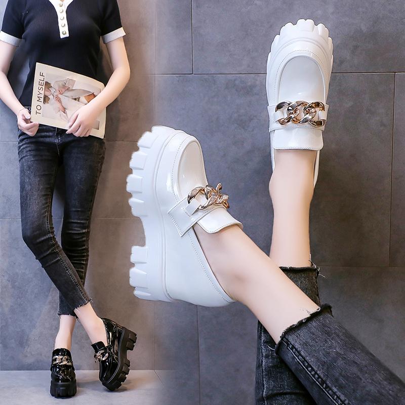 Модные женские туфли на плоской подошве в стиле Лолита Мэри Джейн для женщин, весенние женские туфли на платформе, винтажные мягкие туфли-оксфорды без застежек