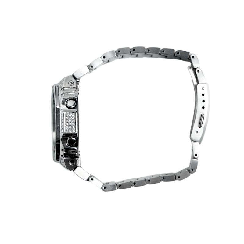 Casio Кастомизированные часы модифицированная серия Тиффани синий Кварцевые Стальной ремешок тот же стиль для мужчин и женщин синий циферблат GA-2100-7A7