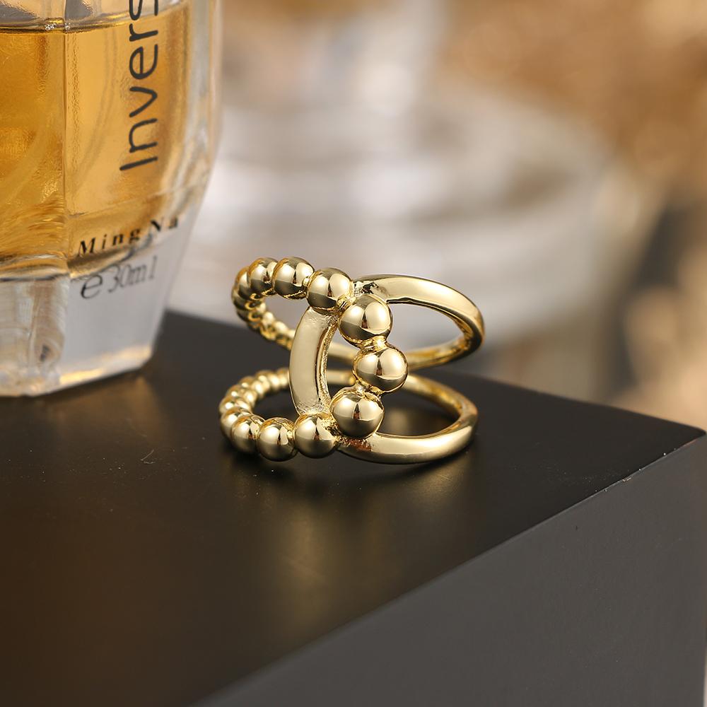 Модное кольцо в стиле ретро, открытое кольцо в стиле панк, трендовое бамбуковое кольцо с крестом, простое кольцо для пары, ювелирные изделия