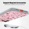 Чехол «Цветы персика» на весь экран Для iPhone 17 Pro Max Магнитный Для Magsafe Покрытие с ощущением кожи Для iPhone 16 15 14 13 Pro Max