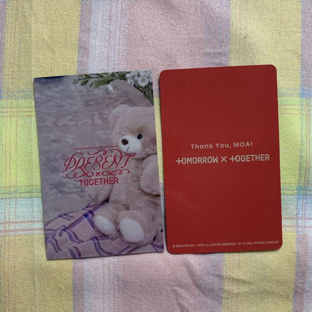 [USED] TXT Fan Live MOAZONE FC Bonus Japan Performance Trading Cards 2 Subin