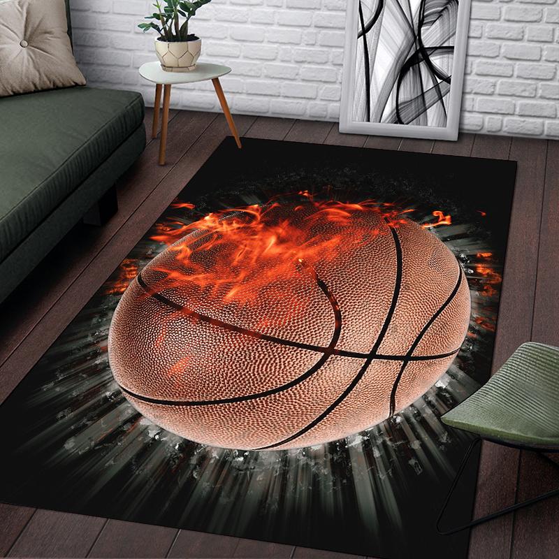 Большой ковер для баскетбола для гостиной, ковер с 3D-печатью, ковер для спальни, коврик для ванной, мягкий ковер, украшение для дома, настольный коврик, коврик для домашних животных