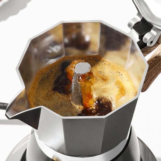 150 мл кофейник легко чистить классический восьмиугольный чайник для мока плита эспрессо кофеварка кухонный гаджет