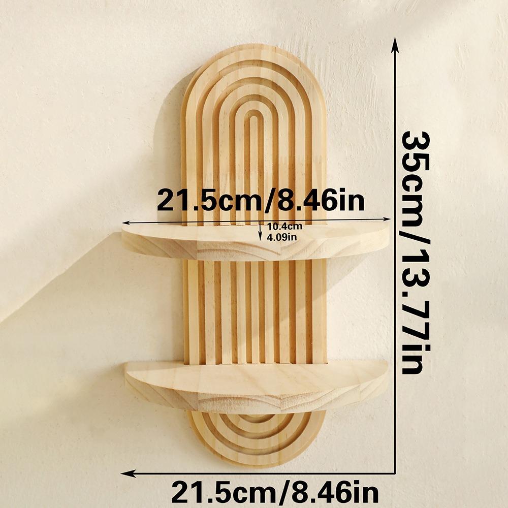 Boho Style Quality Wooden Wooden Wall Mounted Shelves Modern Home Decor Vintage Bohemian Wall Decor Boho Wooden Rainbow Wall