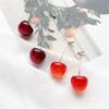 Trendy Sweet Lovely Cherry Cherries Cherries Earrings Pendant Fruit Earrings Red Cherry Earrings Charm Jewelry