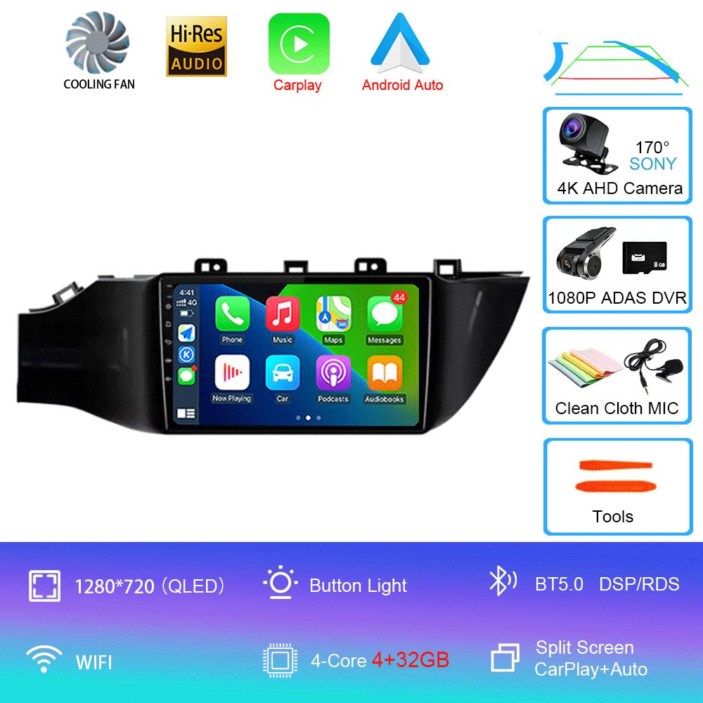Android 14 Car Radio For Kia RIO 4 2016 - 2020  Multimedia Video Player Navigation stereo GPS  No 2din 2 din dvd