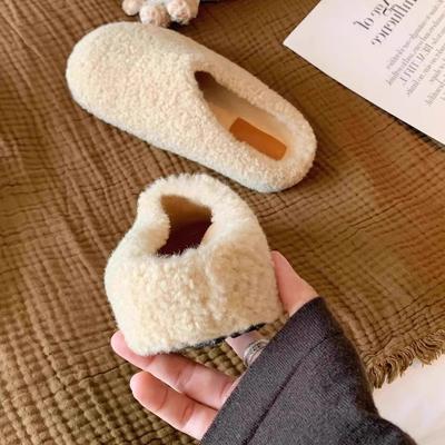 Баотоу, одна педаль, термохлопковые туфли, плюшевые полутапочки, осень и зима для женщин