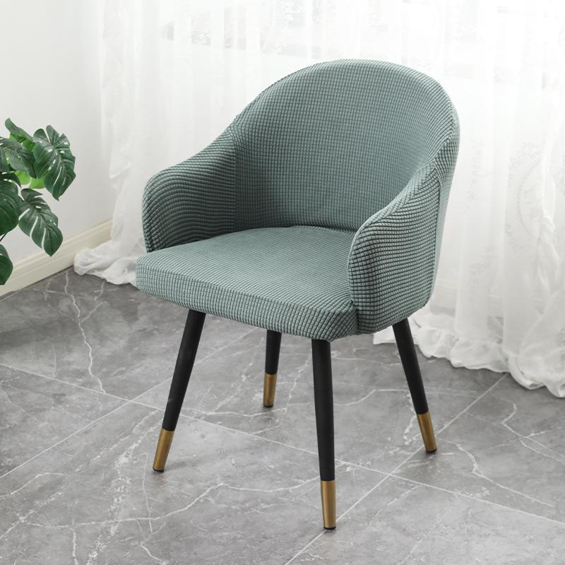 1 шт. Чехол на изогнутый стул без подлокотников, чехол для обеденного стула, многоразовый чехол для стула с подлокотниками, современный чехол для сиденья стула, можно стирать