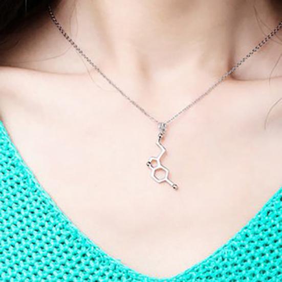 DNA Serotonin Dopamine Acetylcholine Biochemistry Molecule Pendant Necklace