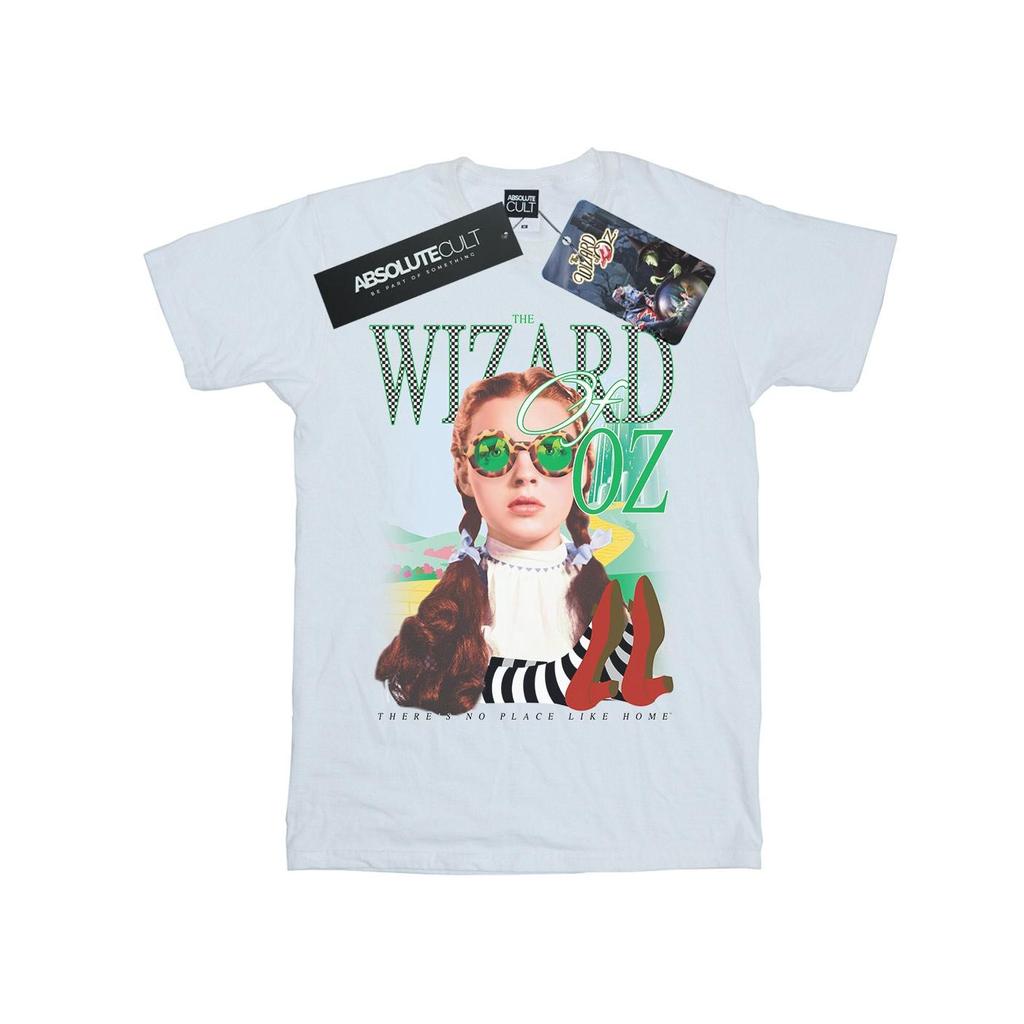 The Wizard Of Oz Женская/женская хлопковая футболка бойфренда в шахматную клетку «Нет места»