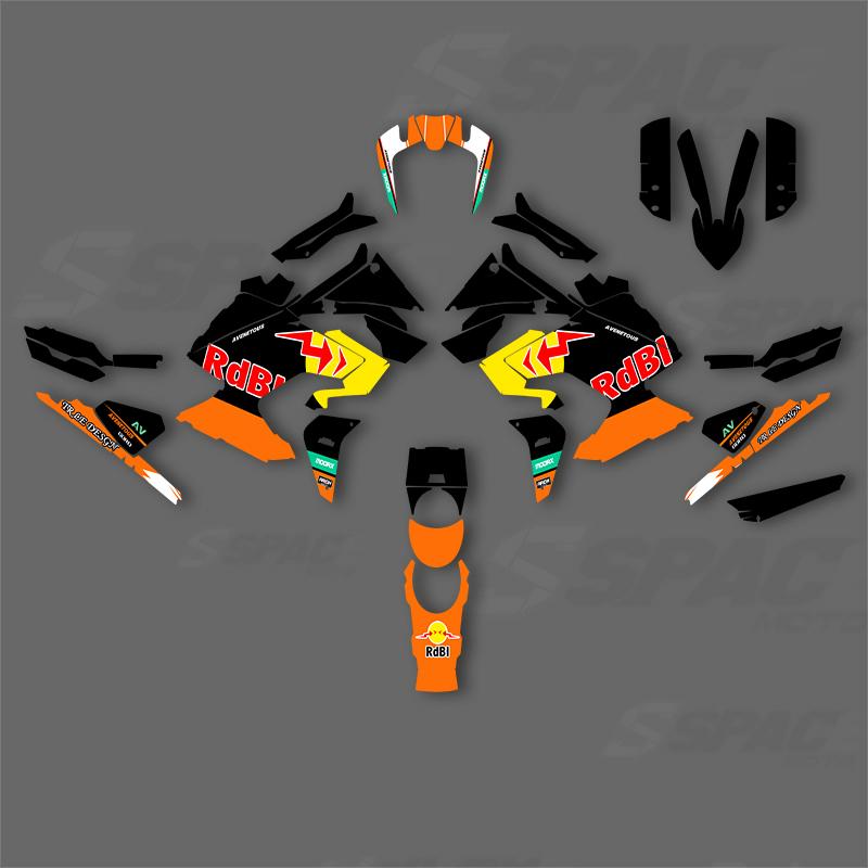 SPACE Custom Motorcycle Graphics For KTM 2021 2022 2023 ADV 790 1290 R S Decal Stickers Kits 010