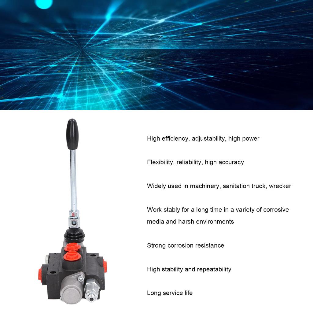 Комплект клапана регулирования гидравлического потока 1 золотник двойного действия с регулируемым предохранительным клапаном, ручка управления рычагом, аксессуар для трактора