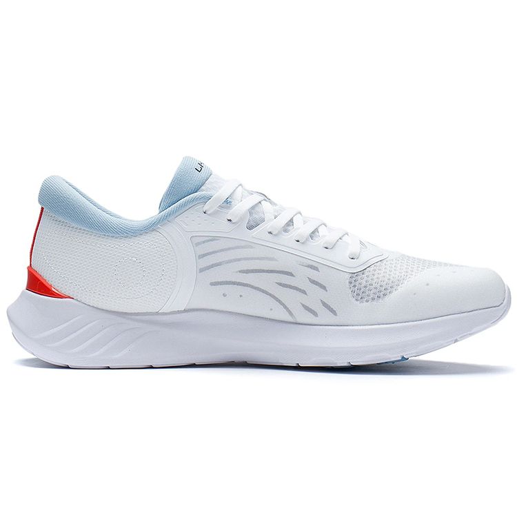 Li-Ning Легкие Ls Fabric Balance Shock Absorbation Low-Go спортивные повседневные туфли мужские кроссовки белые AGLS087-1
