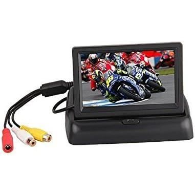 BW Moniteur de recul pliable 4.3 pouces TFT LCD pour caméra de voiture vue arrière