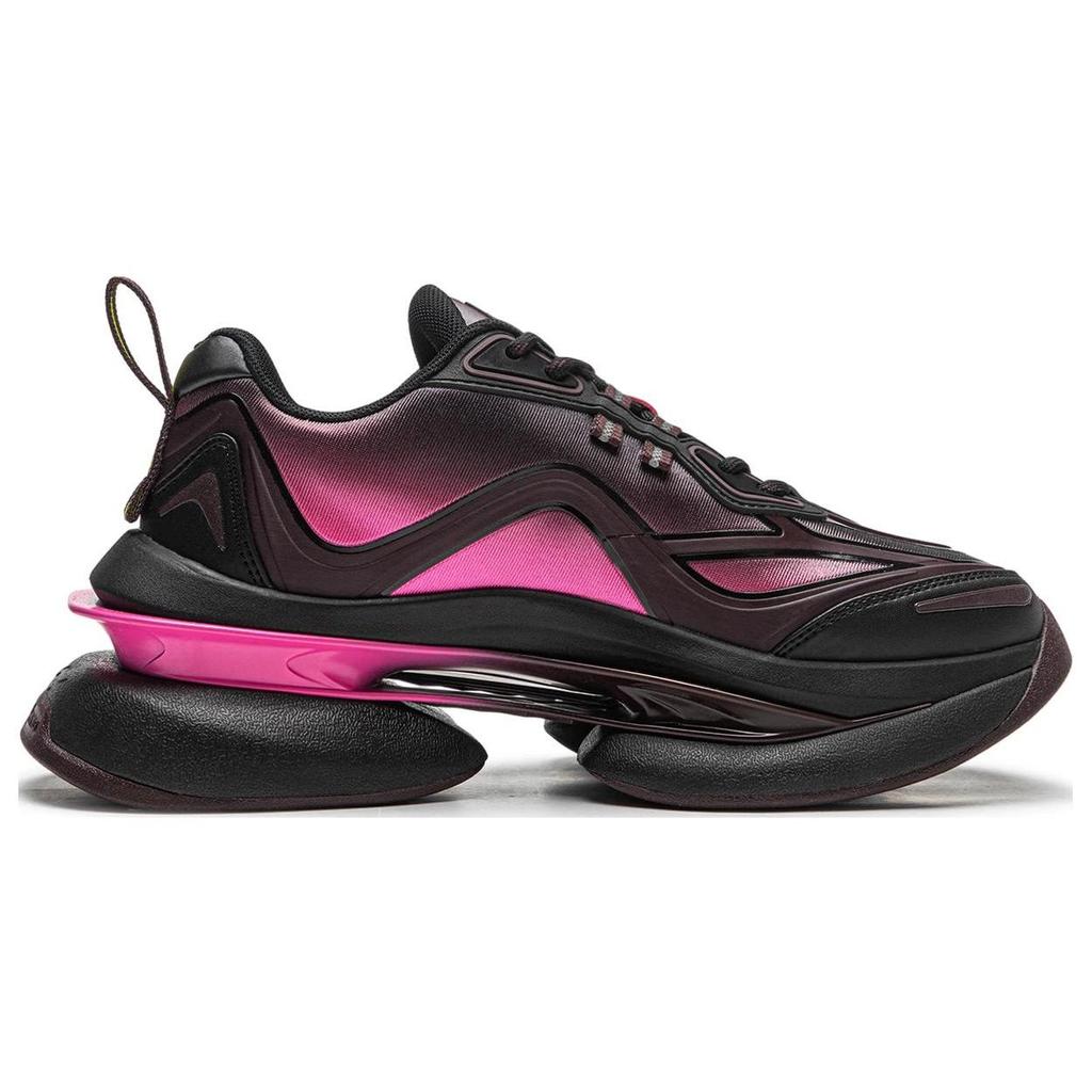 Li Ning Project Carvelight Повседневные универсальные нескользящие износостойкие низкие кроссовки женские кроссовки черные AGLT224-4