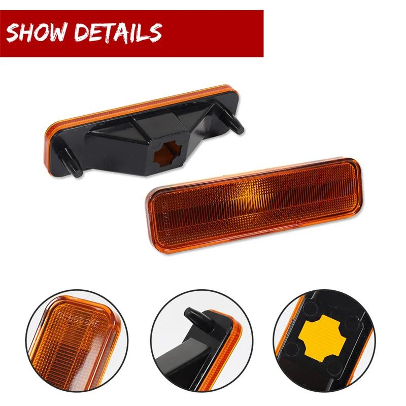 Car Front / Rear Fender Side Marker Light Cover Shells For Chevrolet El Camino / Malibu & For GMC Caballero 1978-1987 No bulb