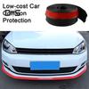 Car Front Lip Spoiler Universal Flexible EPDM Material Easy Installation Aggressive Sports Car Look