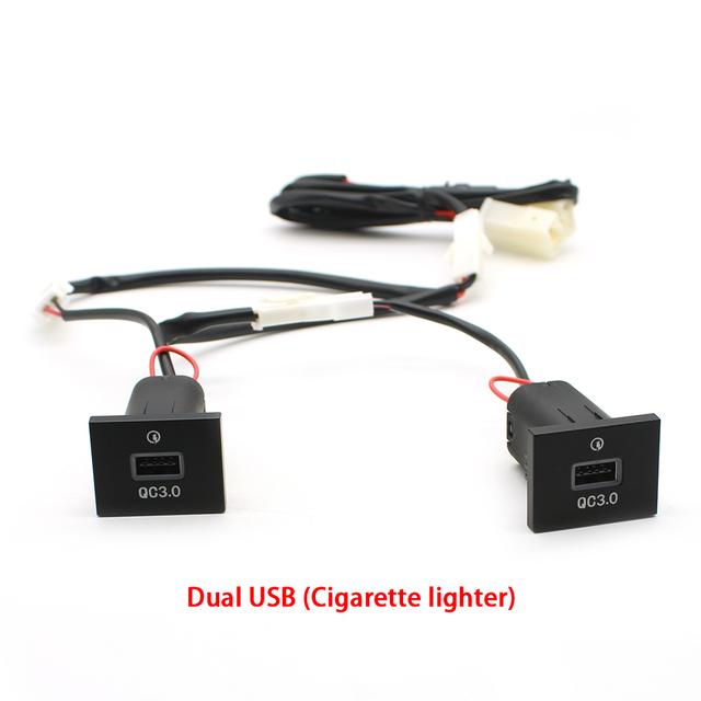 USB-разъем для автомобильного зарядного устройства 12 В/24 В, USB-розетка для зарядки, адаптер питания типа PD для Ford Focus 2 mk2 2009 2010 2011, аксессуары