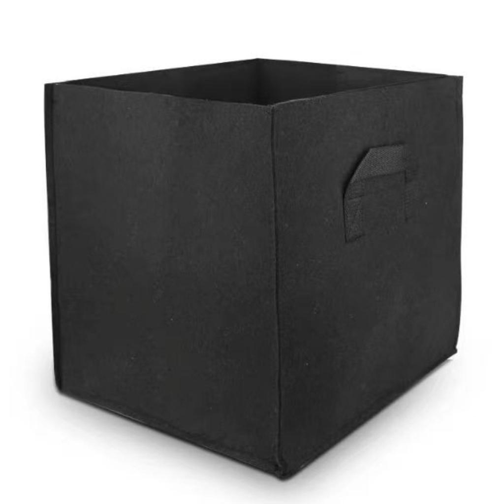 3 шт. Дышащие мешки для выращивания садовых растений 30x30x30 см Тканевые приподнятые контейнеры-клумбы с ручками для использования на улице и в помещении