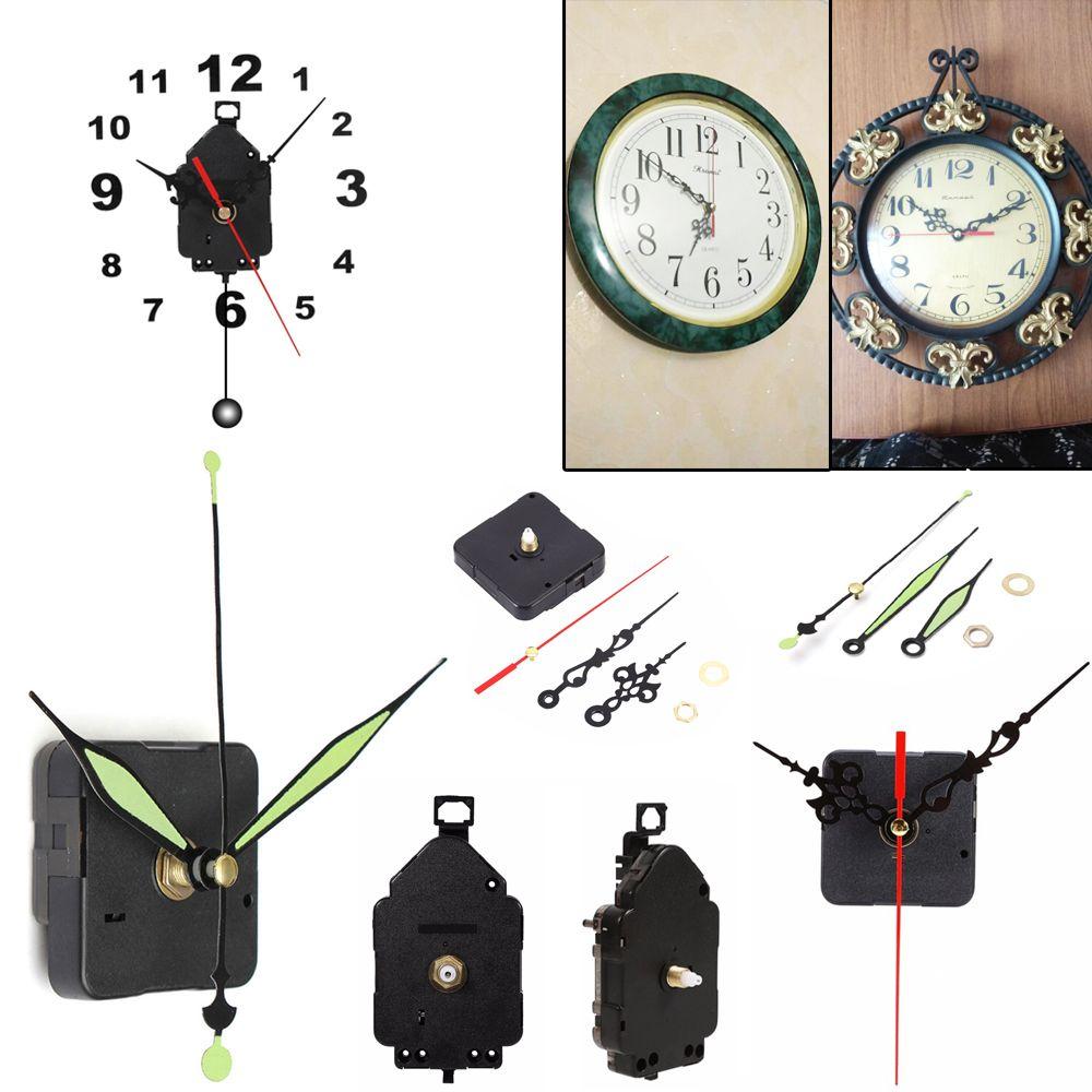 Essential Tools Accessories Pendulum Repair Replacement Parts + Hands Clock Movement Mechanism